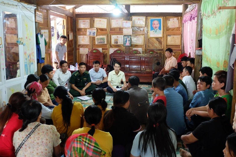 Một buổi tuyên truyền về kiến thức pháp luật về hôn nhân gia đình, tảo hôn, hôn nhân cận huyết ở xã Pa Vệ Sủ (huyện Mường Tè, tỉnh Lai Châu).