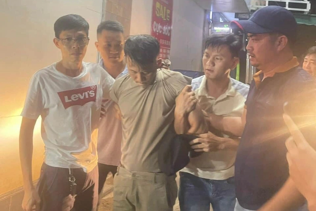 Nghi can Nguyễn Trung Thành bị bắt giữ. Ảnh: C.A. cung cấp.