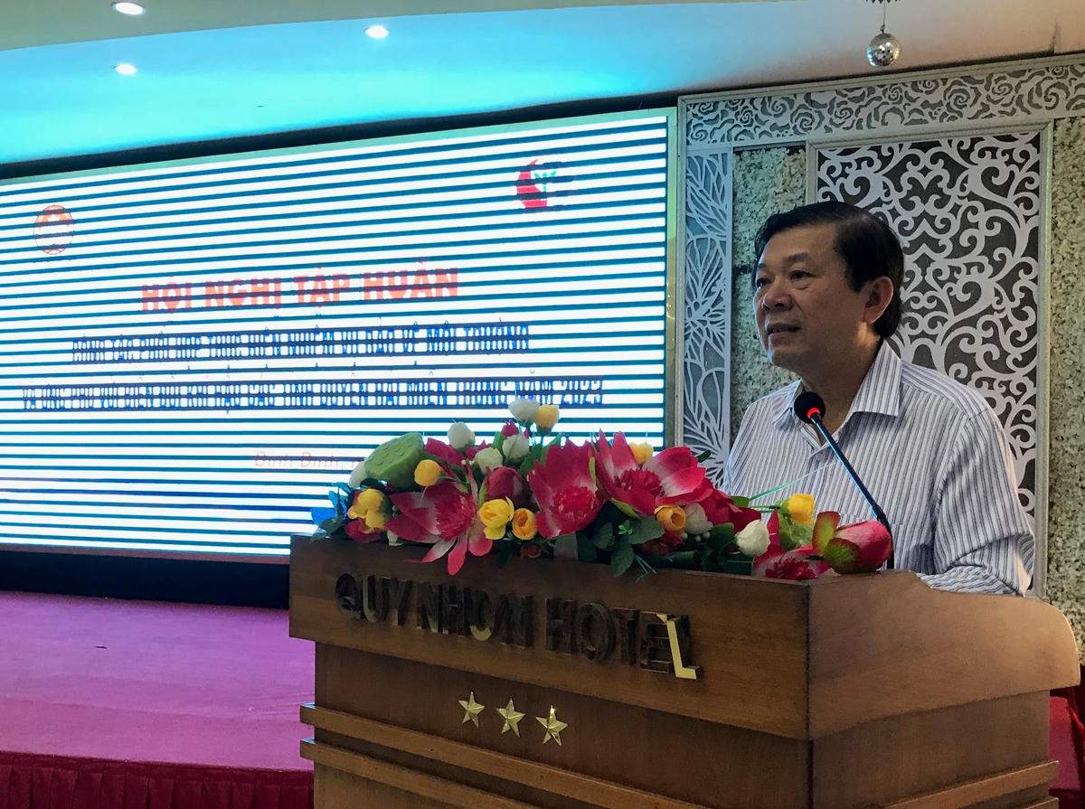 Phó Chủ tịch Ủy ban Trung ương MTTQ Việt Nam Nguyễn Hữu Dũng phát biểu khai mạc Hội nghị.