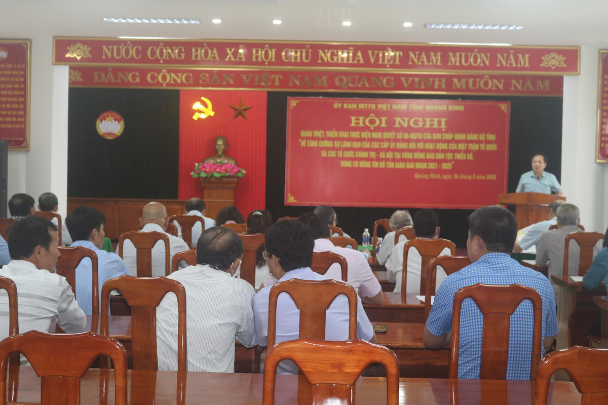 Ủy ban MTTQ Việt Nam tỉnh Quảng Bình tổ chức hội nghị quán triệt, triển khai thực hiện Nghị quyết số 06.