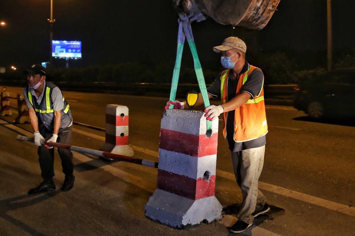 Hà Nội: Thay đổi phương án phân luồng giao thông cầu Thanh Trì