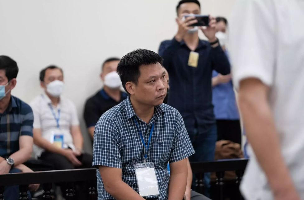 Bị cáo Vũ Công Ngọc tại tòa. Ảnh: TC