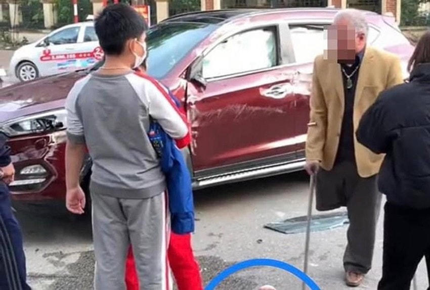 Hình ảnh vụ tai nạn được lan truyền trên các trang mạng xã hội. Ảnh: MXH.