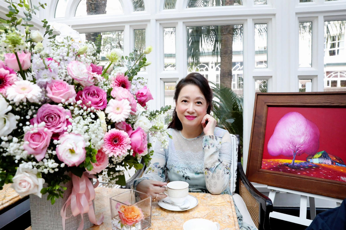 Nhà sưu tập Thúy Anh - người đã có đóng góp tích cực trong công tác phòng, chống dịch Covid-19.