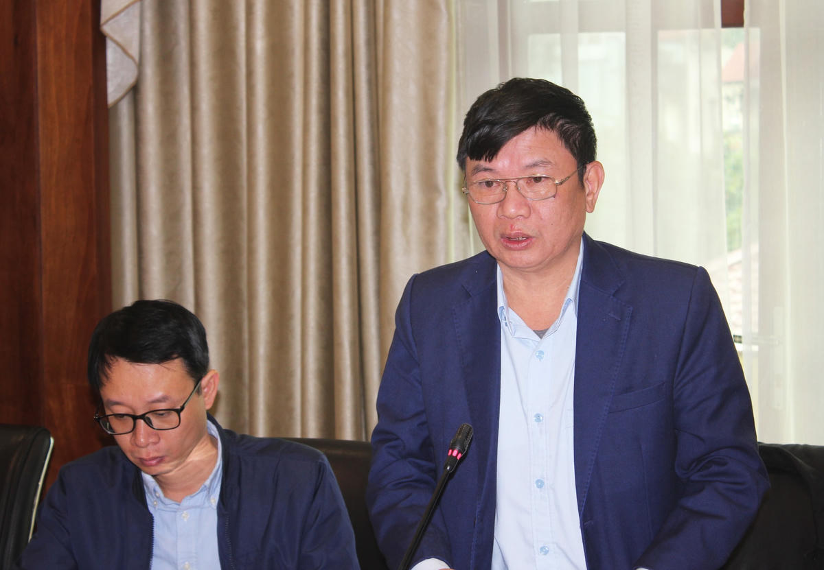 TS Tạ Văn Sỹ, Chủ nhiệm Dự án trình bày nội dung Dự án tại Hội nghị.