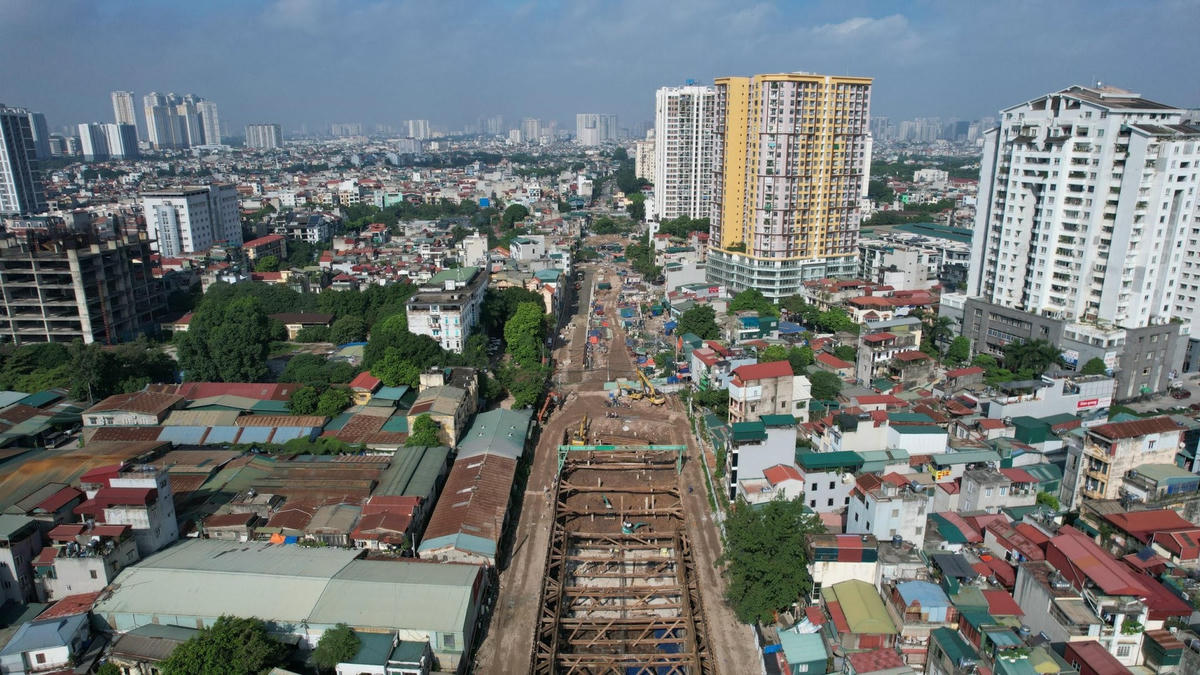 Nhiều dự án thực hiện bằng nguồn vốn đầu tư công được đẩy nhanh tiến độ. Ảnh: Lê Khánh.
