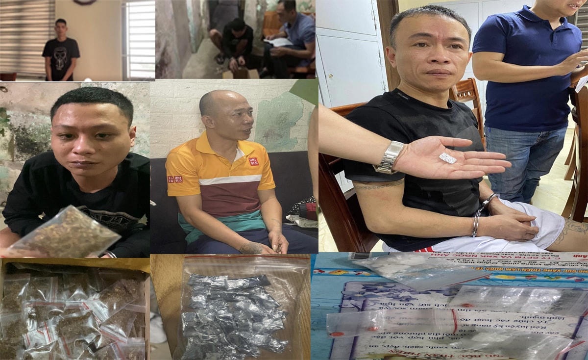 6 người tham gia mua bán, tàng trữ ma túy bị bắt giữ.
