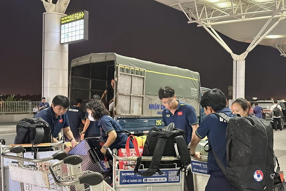 ĐT nữ Việt Nam đã bắt đầu hành trình tham dự Vòng loại thứ hai Olympic Paris 2024Ảnh: VFF.