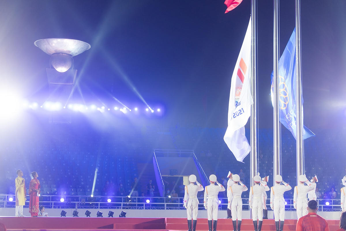 MC Phí Linh và Đức Bảo sẵn sàng cho Lễ khai mạc SEA Games 31