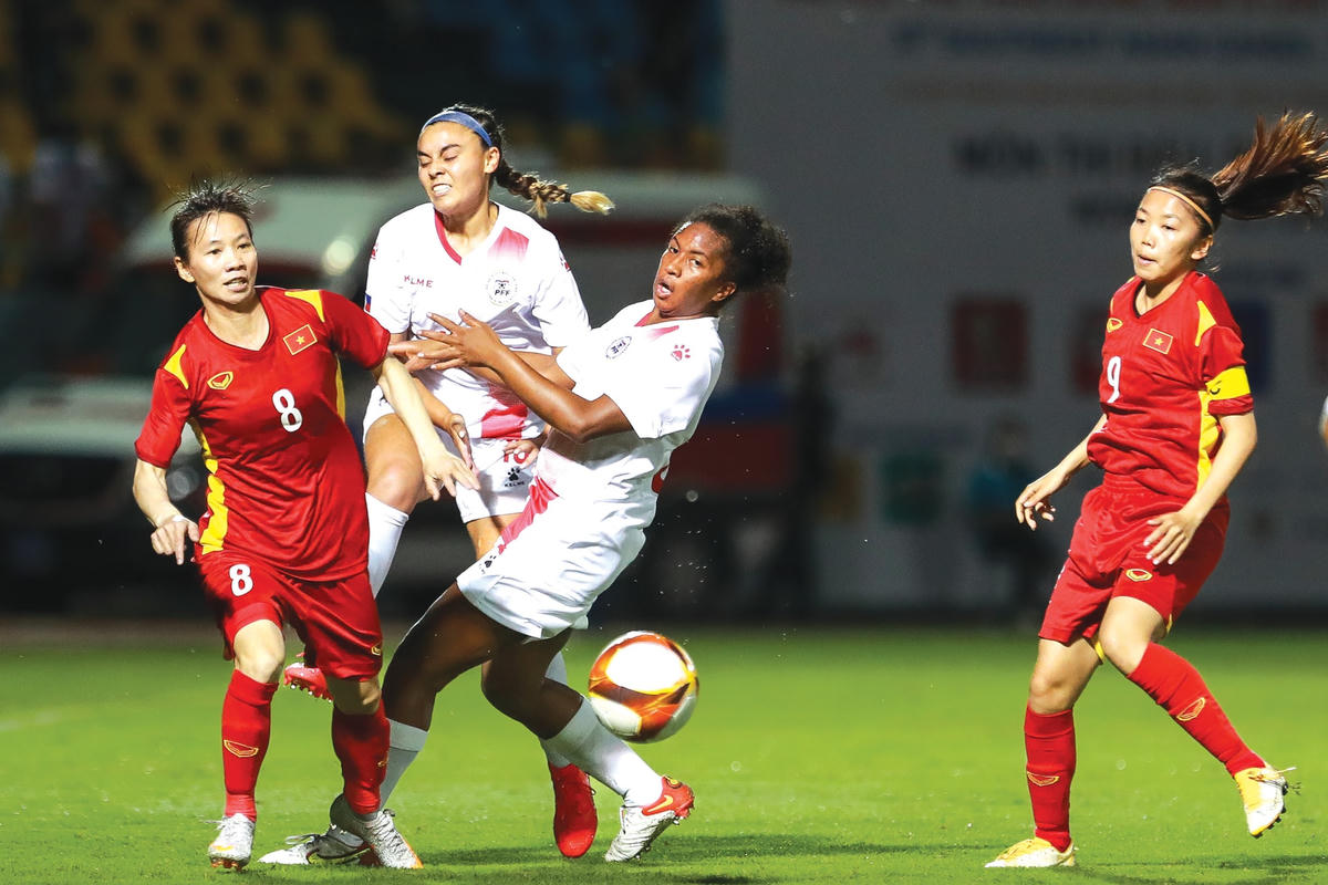 Các nữ cầu thủ tham dự tại SEA Games 31.  