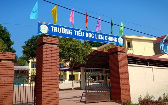 Trường tiểu học Liên Chung, nơi xảy ra sự việc (Ảnh: Website nhà trường).