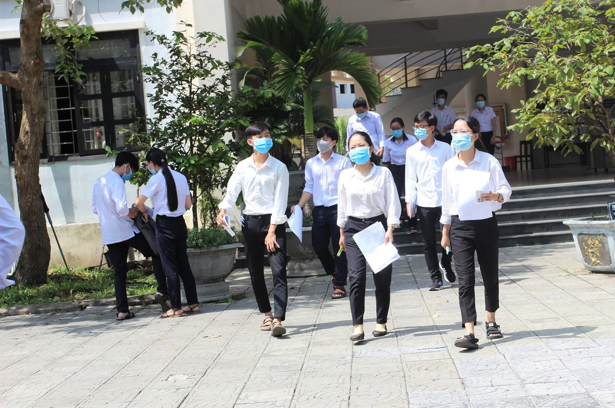 Thí sinh dự thi tốt nghiệp THPT ở Quảng Nam.