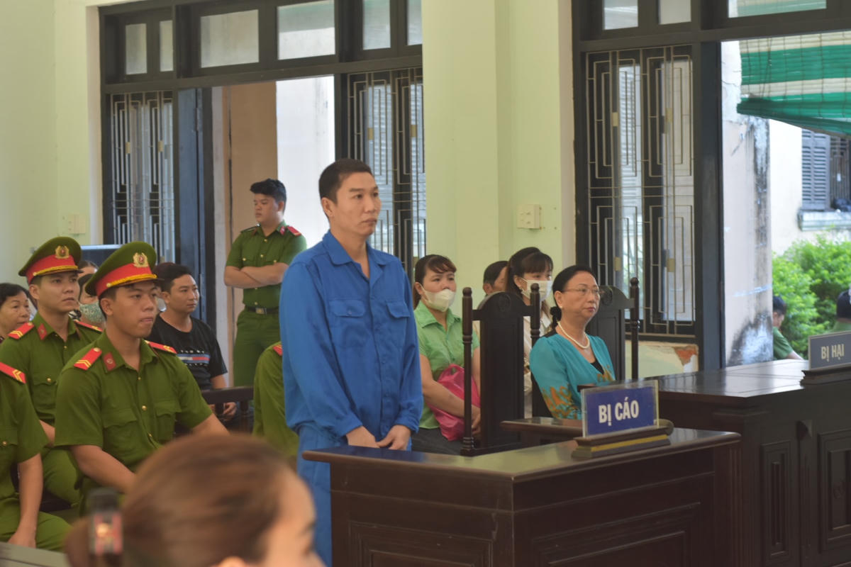 Bị cáo Ngô Văn Quốc tại phiên toà.