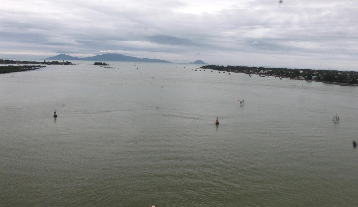 Đoạn sông Thu Bồn nơi cha ôm con nhảy cầu tự tử.