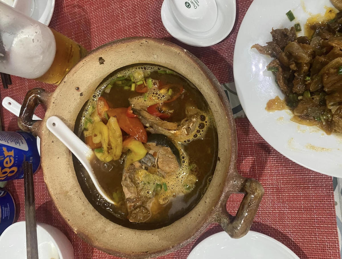 Cá kho thơm cà như cá nấu canh. 