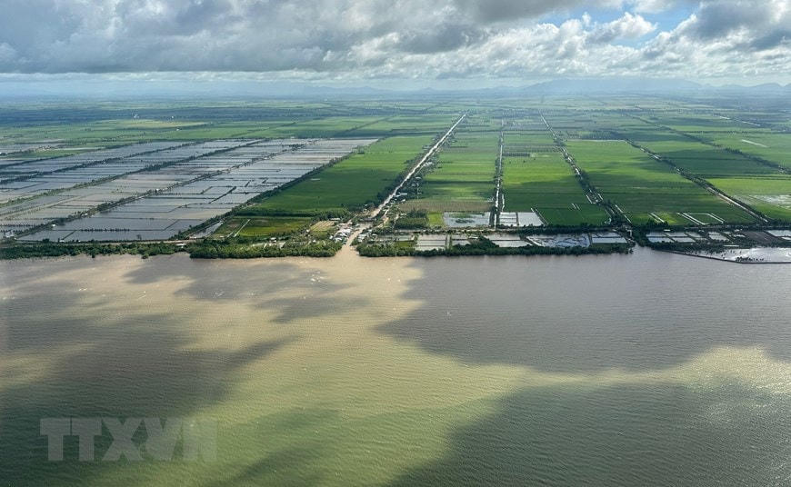 Vùng Đồng bằng sông Cửu Long. (Ảnh: Dương Giang/TTXVN).