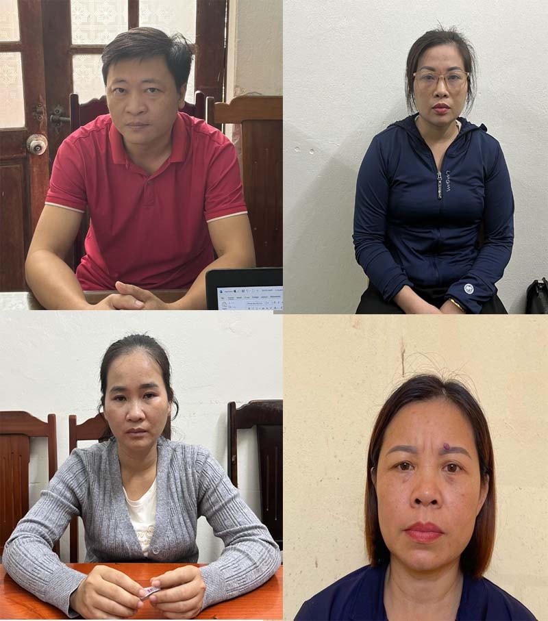 4 người trong đường dây cho vay lãi nặng tại huyện Thạch Thành bị bắt giữ.