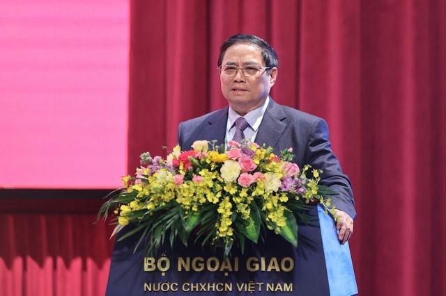 Thủ tướng Chính phủ Phạm Minh Chính phát biểu chỉ đạo hội nghị. Ảnh: VGP/Nhật Bắc.