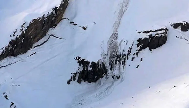 Lở tuyết trên dãy núi Alps. (Nguồn: AFP).