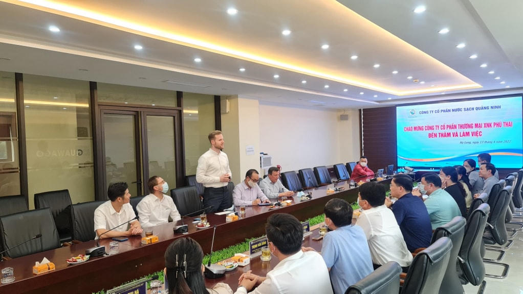 Tháng 4/2022, Công ty CP Nước sạch Quảng Ninh làm việc với hãng van Hawle (Cộng hoà Áo) để trao đổi về các giải pháp ứng dụng hệ thống van, các thiết bị chuyên ngành trên hệ thống cấp nước.