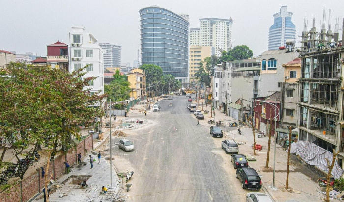 Hình ảnh tuyến đường Huỳnh Thúc Kháng kéo dài.