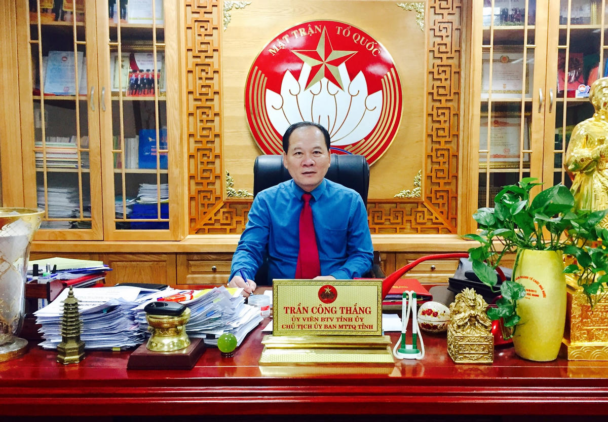 Ông Trần Công Thắng - Chủ tịch Ủy ban MTTQ tỉnh Bắc Giang.
