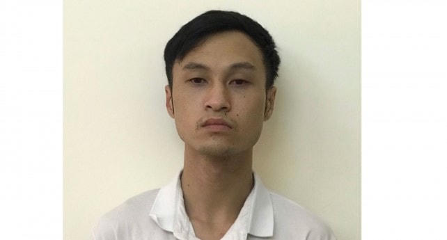Bị can Lê Xuân Bách. 