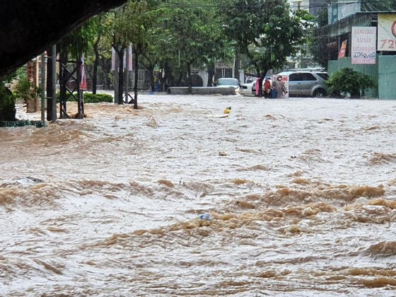 Trưa 20/11, ông Đỗ Chí Thiện, Chủ tịch UBND phường Ghềnh Ráng cho biết, tất cả các khu vực dân cư, gồm: khu vực 2, 3, 4,  5 (phường Ghềnh Ráng) đều bị ngập sâu. Có nơi nước ngập sâu 1m - 1,5m, tại vị trí trụ sở UBND phường ngập gần 2m.