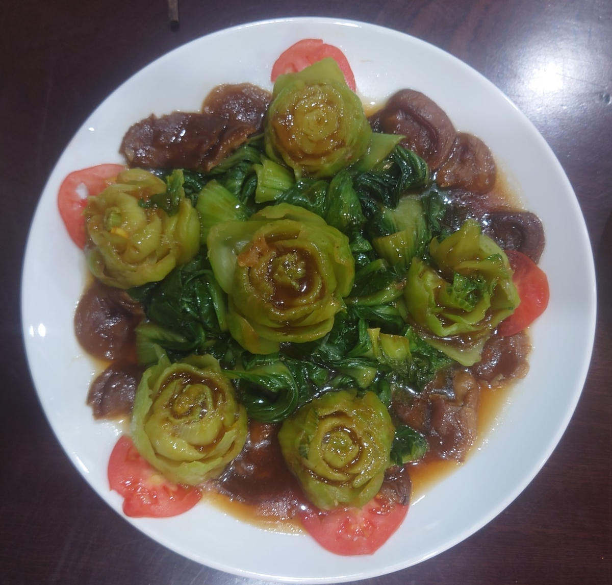 Các món ăn chay do nghệ nhân Lê Đình Cộng thể hiện.  
