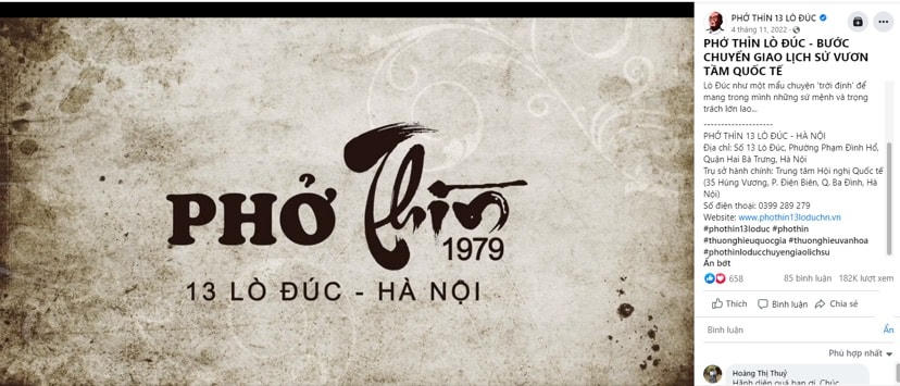 Từ lùm xùm phở Thìn Lò Đúc đến câu chuyện bản quyền thương hiệu