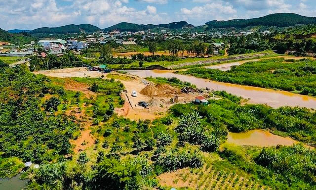 Nơi Công ty TNHH Song Long Đà Lạt hoạt động khai thác khoáng sản.
