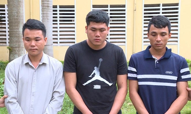 3 đối tượng tại cơ quan Công an.