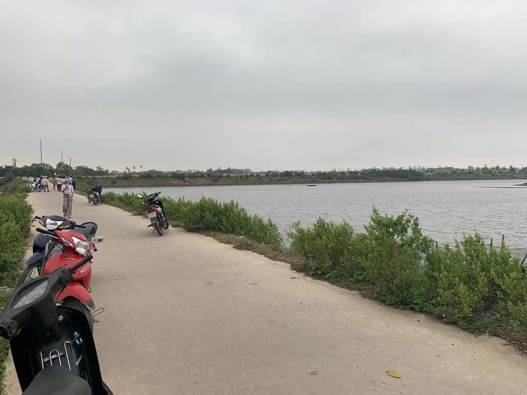 Hiện trường nơi em T. gặp nạn.
