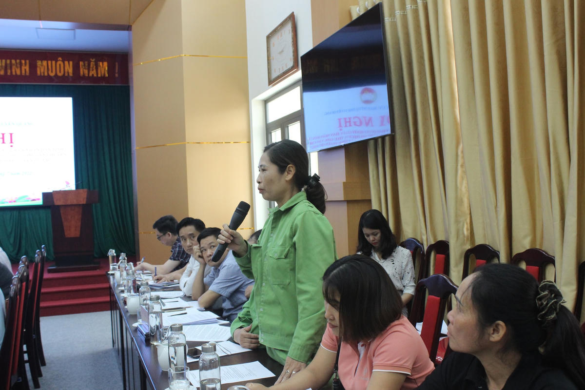 Các đại biểu phát biểu tại Hội nghị.