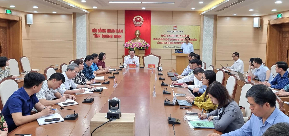 Ủy ban MTTQ Việt Nam tỉnh Quảng Ninh tổ chức Hội nghị tọa đàm nâng cao chất lượng tuyên truyền trên trang cộng đồng (Fanpage Facebook) của MTTQ các cấp tỉnh Quảng Ninh. Hội nghị được tổ chức trực tiếp và kết nối trực tuyến đến 191 điểm cầu trên địa bàn toàn tỉnh.