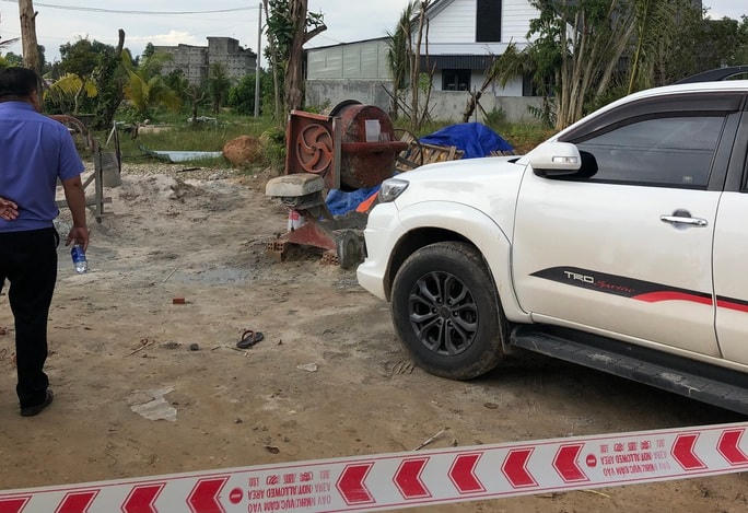 Hiện trường vụ nổ súng làm 6 người thương vong ở Phú Quốc. Ảnh: NLĐ.