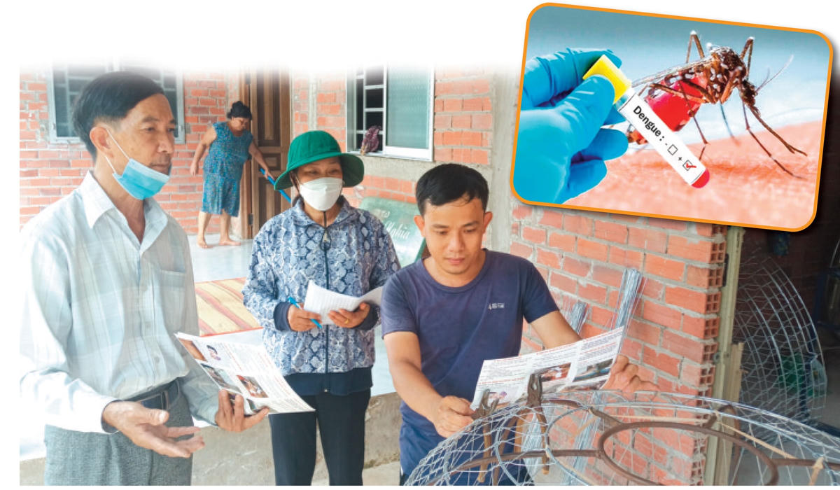 Tuyên truyền cho người dân về cách phòng, chống dịch sốt xuất huyết.