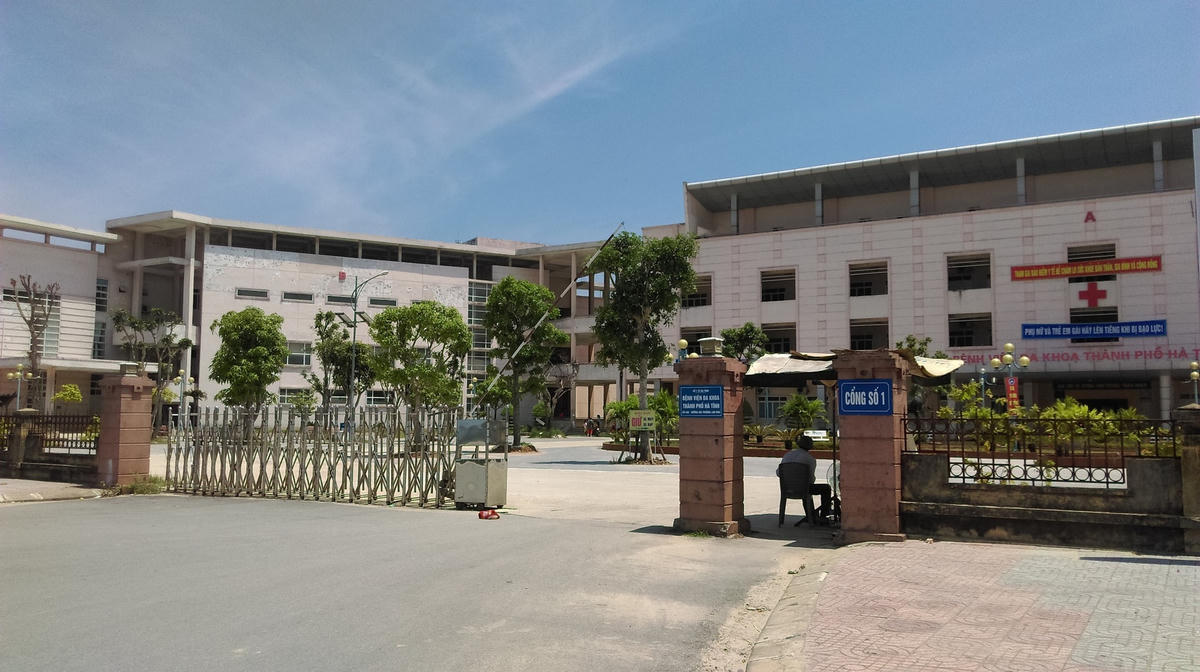 Bệnh viện Đa khoa Hà Tĩnh - nơi 3 bệnh nhân trong cùng 1 gia đình đến cấp cứu vì ngộ độc khí CO. Ảnh: SKĐS.