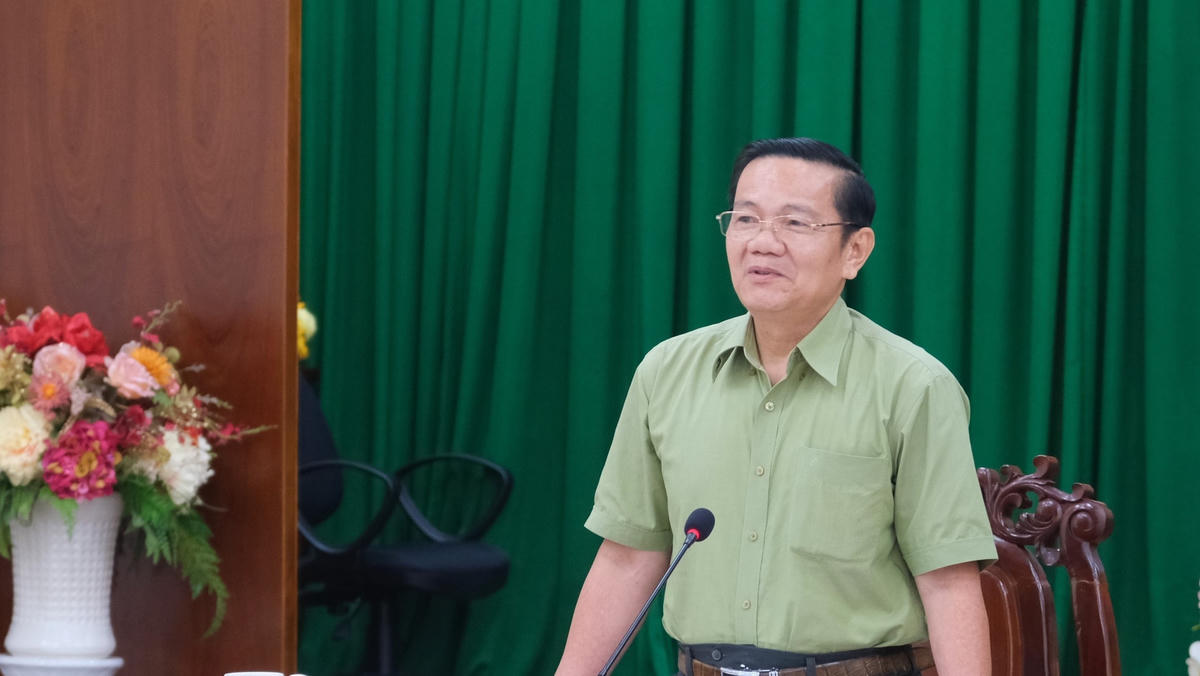Ông Nguyễn Thành Đông phát biểu.