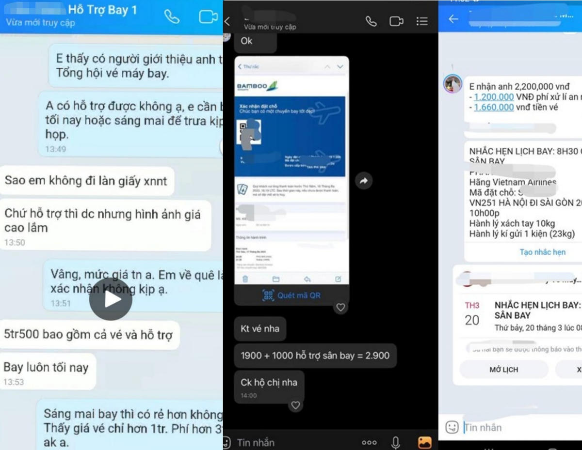 Những trao đổi, chốt giá của các đại lý vé máy bay sau khi nhận hỗ trợ hành khách bay không giấy tờ.