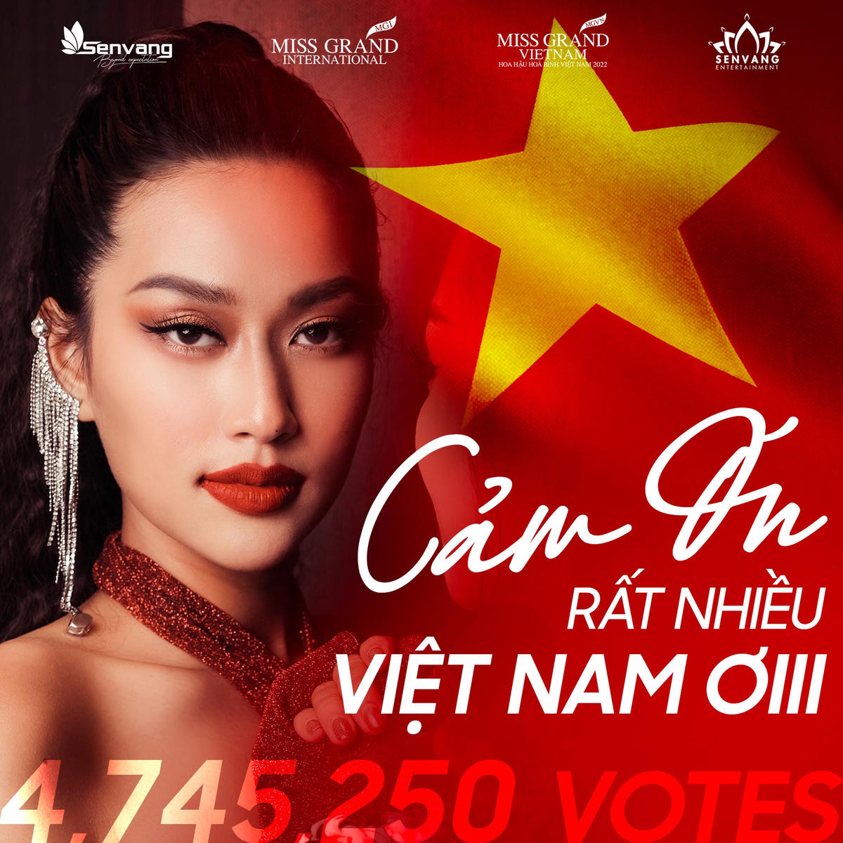 Thiên Ân gửi lời cảm ơn người hâm mộ Việt Nam. 
