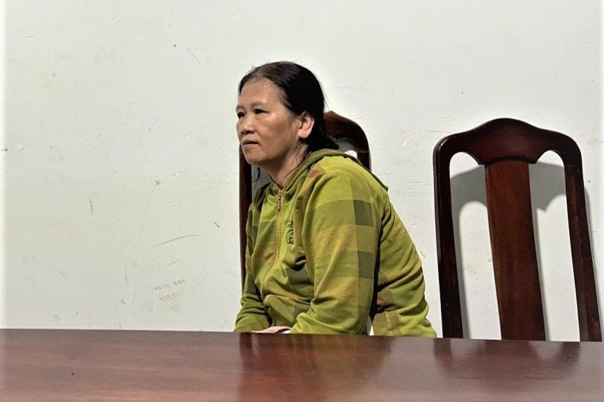 Đối tương Nguyễn Thị Thu Lệ tại Cơ quan điều tra.