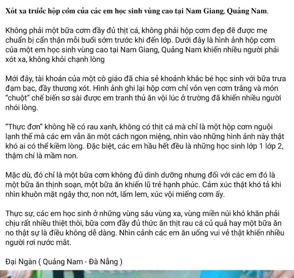 Dòng trạng thái một chủ tài khoản đăng lên mạng xã hội. (Ảnh MXH).