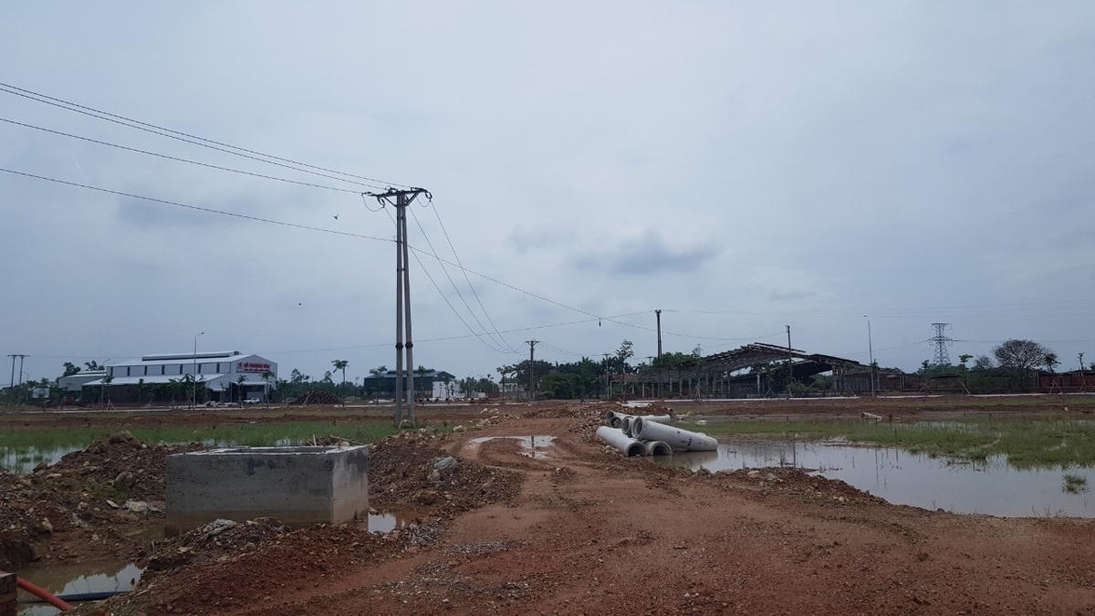 Một góc Dự án Cụm công nghiệp làng nghề Minh Phương.
