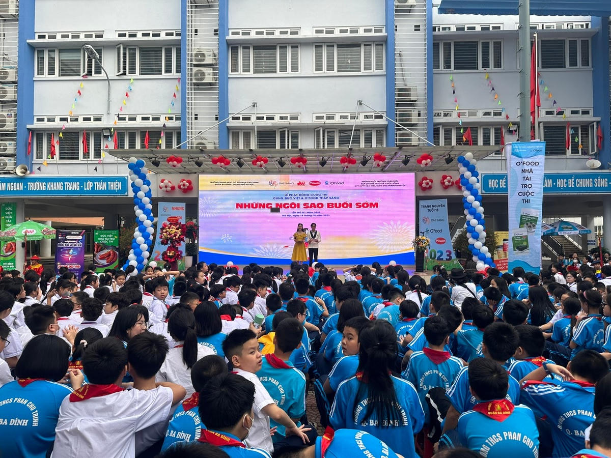 Toàn cảnh Lễ phát động cuộc thi "Thắp sáng những Ngôi sao buổi sớm" năm 2023.