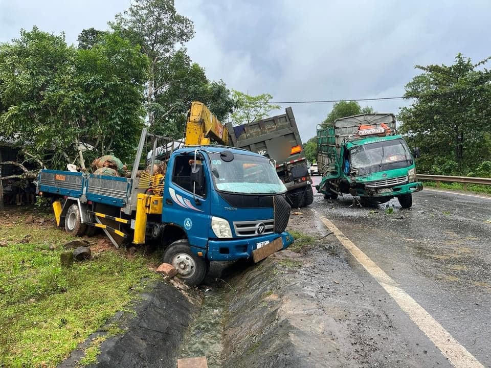 Hiện trường vụ tai nạn. Ảnh: Quảng Trị 24h.