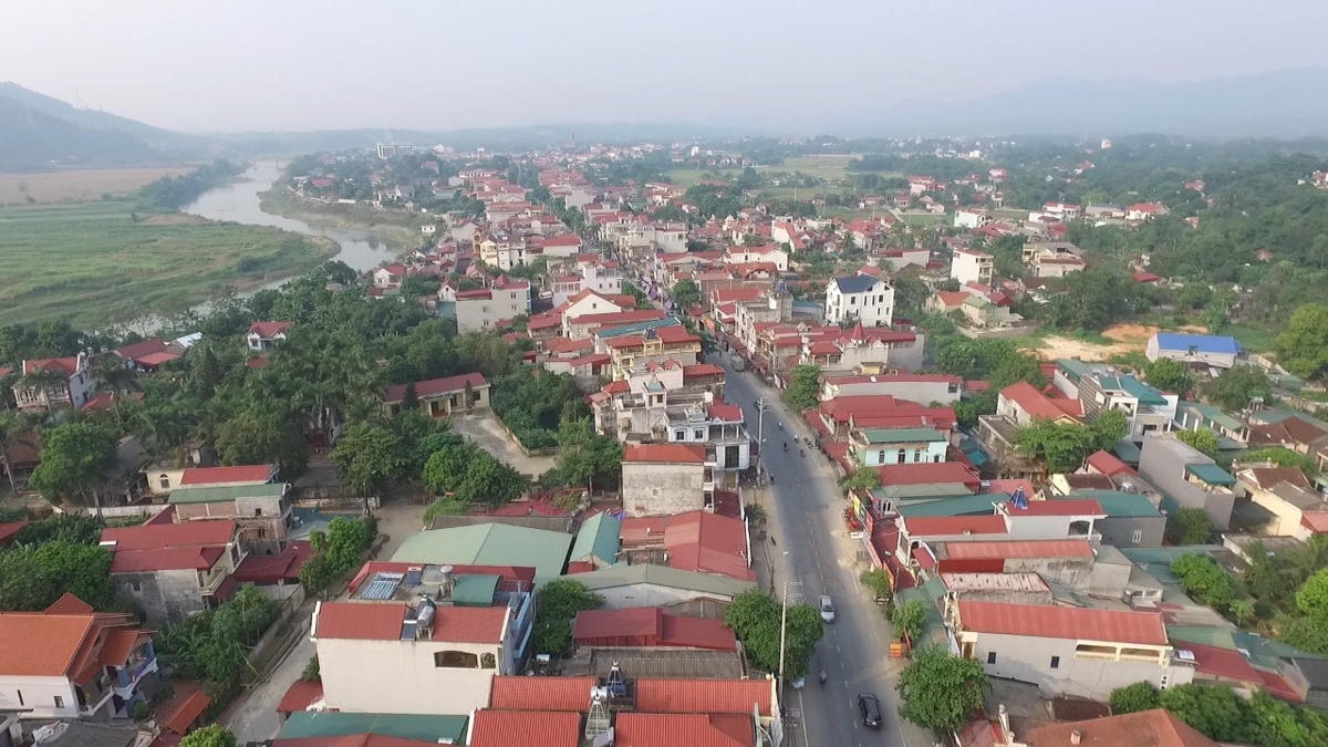 Thị trấn phố Vàng - huyện lỵ Thanh Sơn ngày nay.