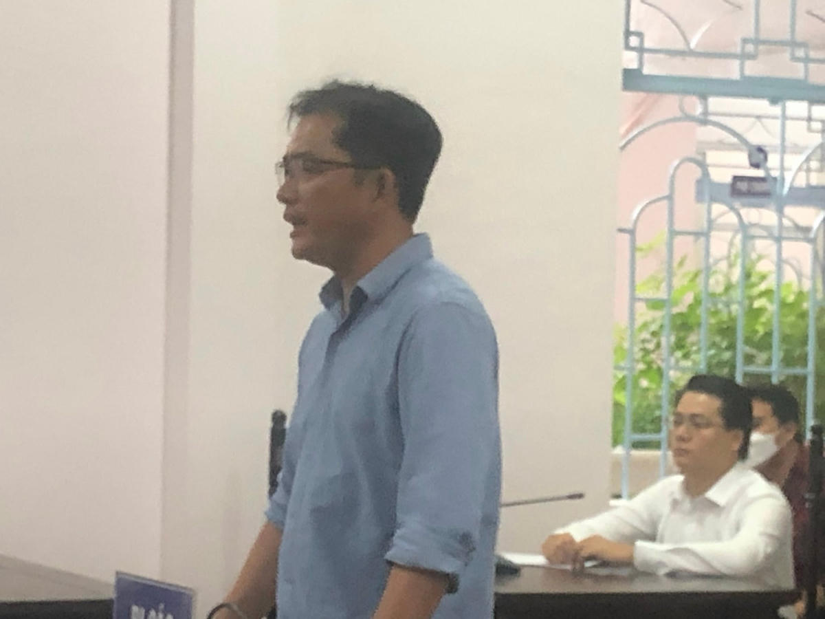 Bị cáo Hiếu tại phiên toà.