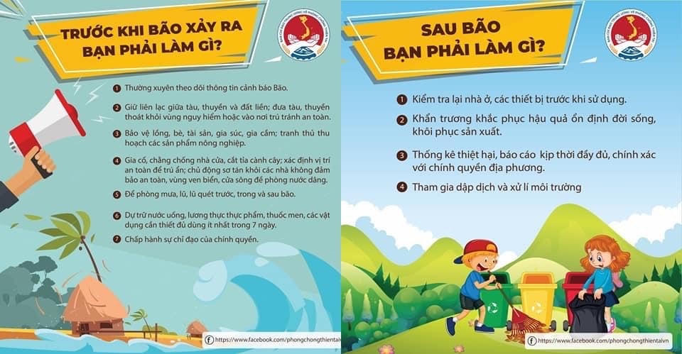 [Infographics] Phải làm gì khi bão xảy ra?