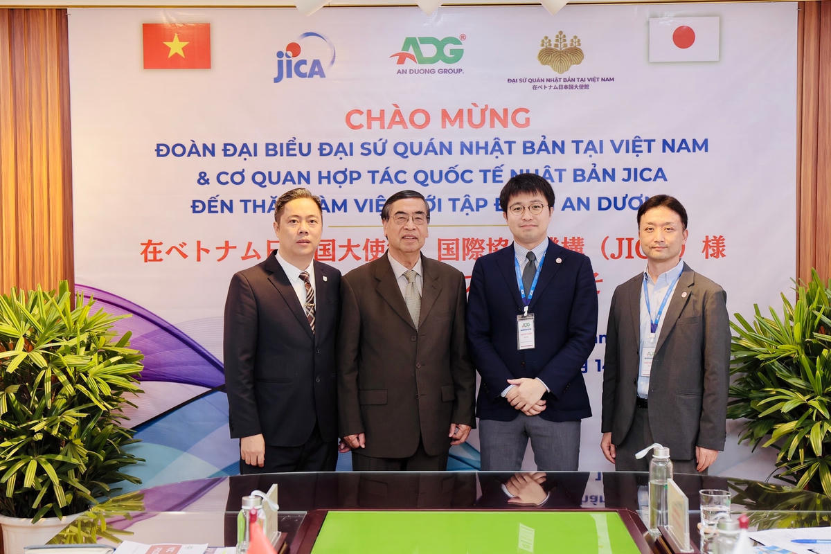Chủ tịch HĐQT Tập đoàn An Dương tiếp đoàn đại biểu Đại sứ quán và Cơ quan Hợp tác Quốc tế Nhật Bản